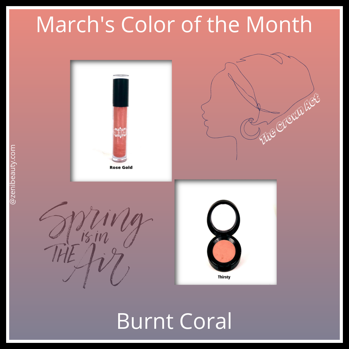March's Color of the Month - Burnt Coral